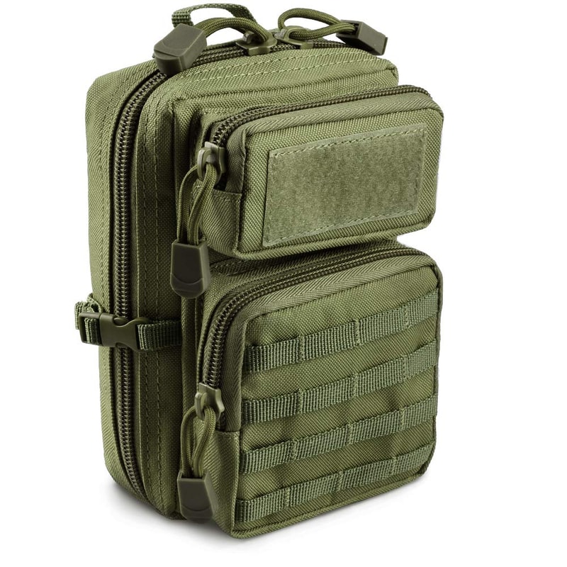 Tactical Molle Utility Pouch Compact EDC IFAK Medical Waist Bag For Hiking And Outdoor Gear 5