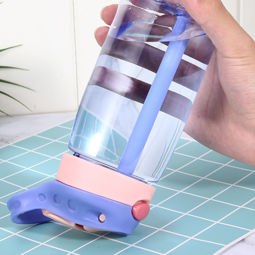 Leakproof Kids Water Bottle With Straw Portable Reusable Plastic Juice Cup For Girls 3