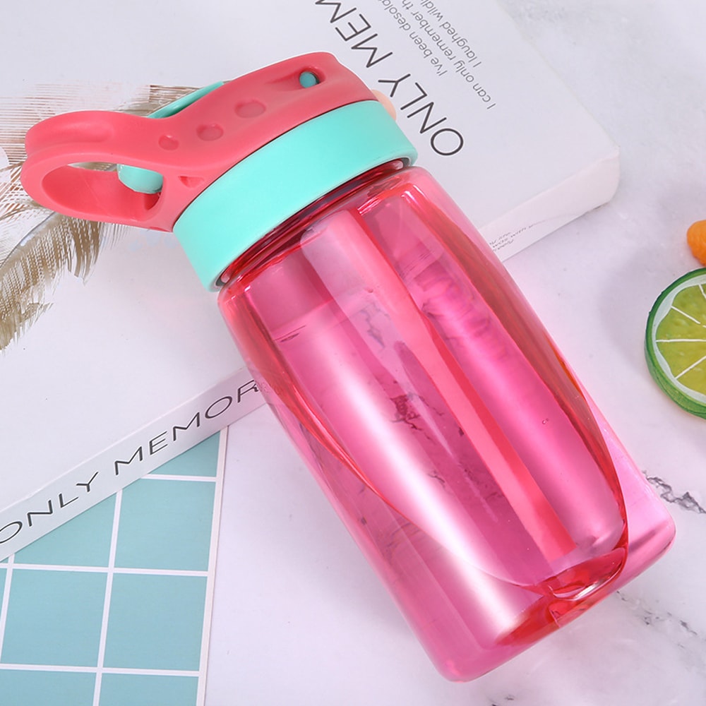 Leakproof Kids Water Bottle With Straw Portable Reusable Plastic Juice Cup For Girls 6