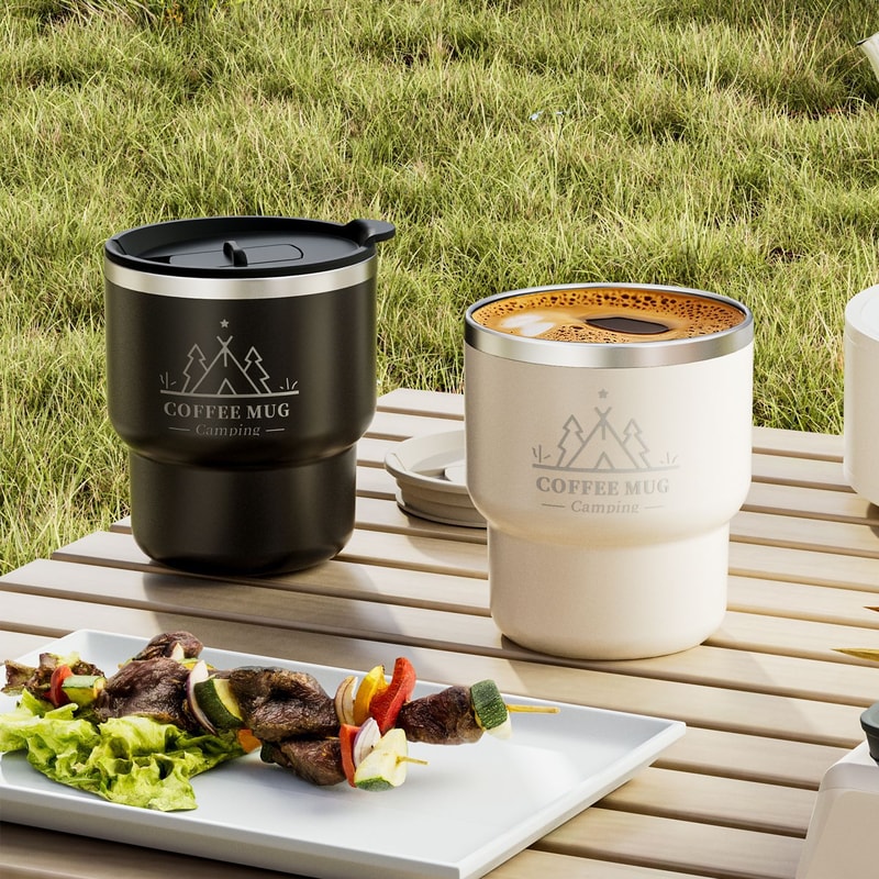 Stainless Steel Thermal Mug Double Layer Insulated Coffee Cup for Hot & Cold Beverages Portable Water Mug