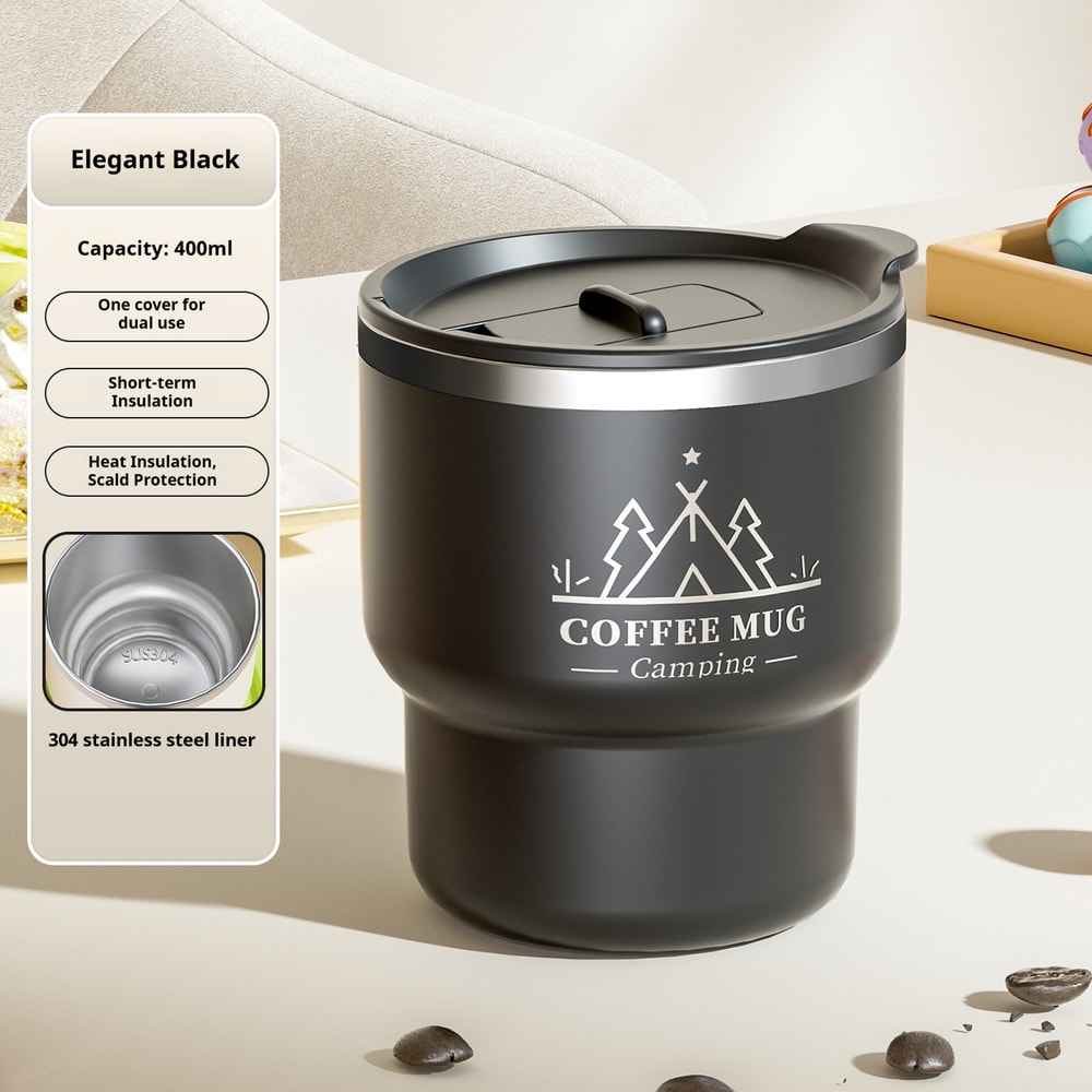 Stainless Steel Thermal Mug Double Layer Insulated Coffee Cup for Hot & Cold Beverages Portable Water Mug