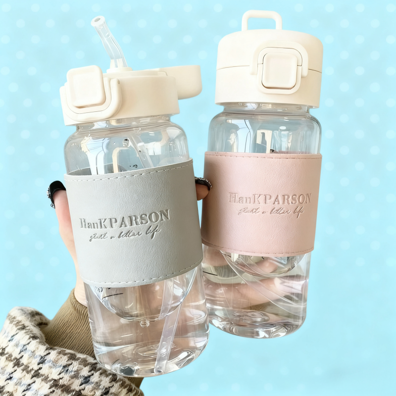 Leak Proof Portable Water Bottle With Straw Ideal For Students And On The Go 4