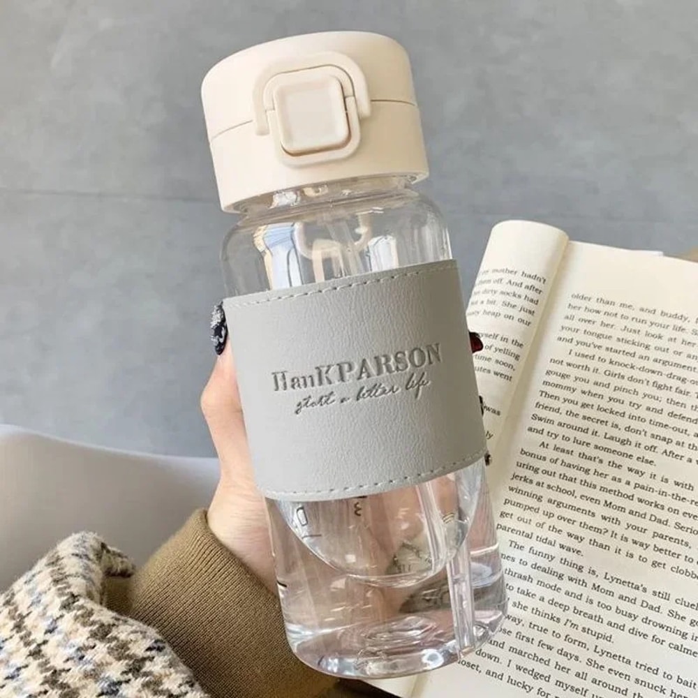 Leak Proof Portable Water Bottle With Straw Ideal For Students And On The Go 7