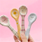 Cute Smiling Ceramic Ice Cream Spoon Hand Painted Irregular Dessert Breakfast Spoon For Kitchen Ta 0