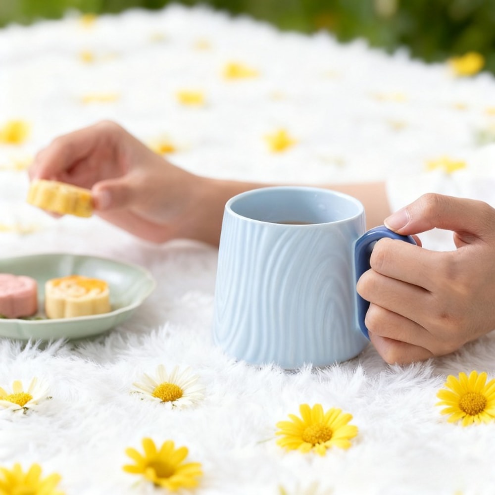 Cream Style Ceramic Coffee Mug For Breakfast And Office 1