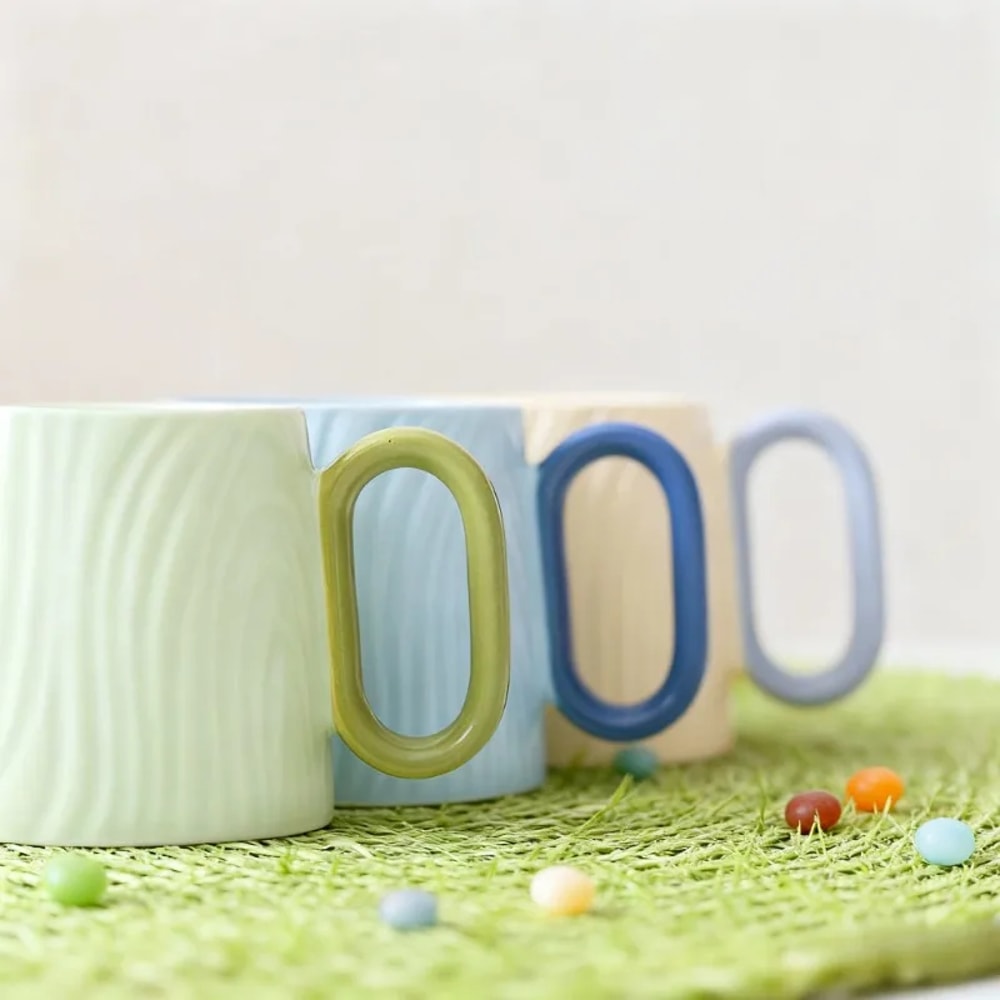 Cream Style Ceramic Coffee Mug For Breakfast And Office 2