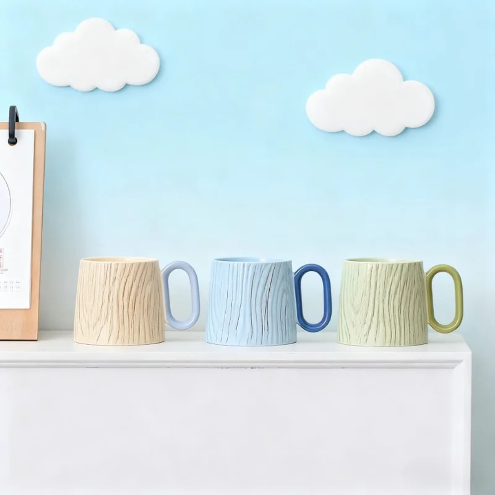 Cream Style Ceramic Coffee Mug For Breakfast And Office 3