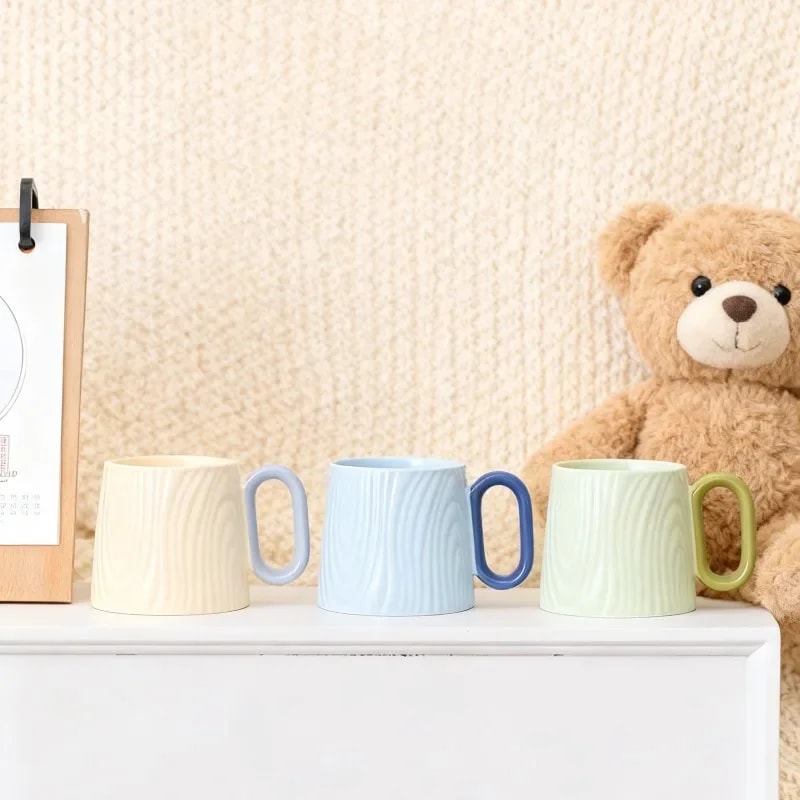 Cream Style Ceramic Coffee Mug For Breakfast And Office 4