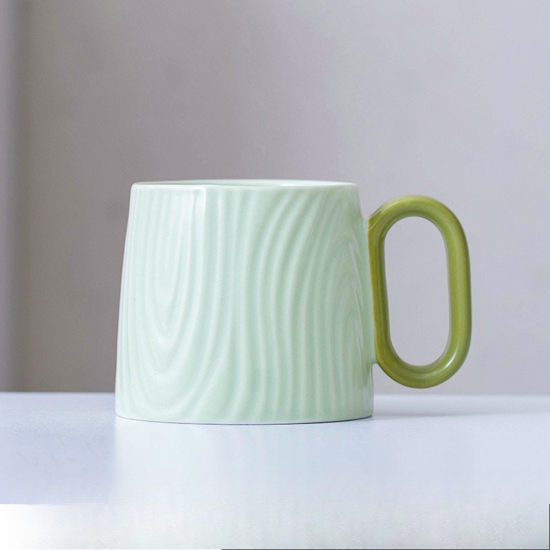 Cream Style Ceramic Coffee Mug For Breakfast And Office 7