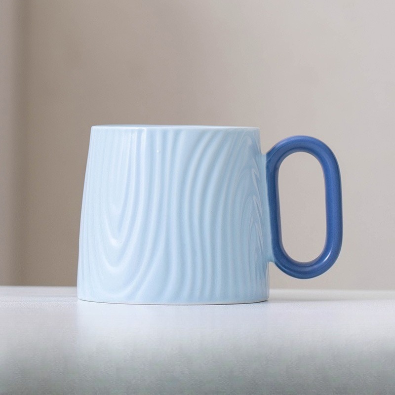 Cream Style Ceramic Coffee Mug For Breakfast And Office 8