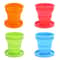 Collapsible Travel Cup Silicone Foldable Cup With Cover For Camping And Outdoor Use 0