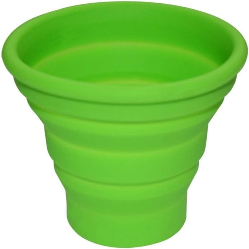 Collapsible Travel Cup Silicone Foldable Cup With Cover For Camping And Outdoor Use 2