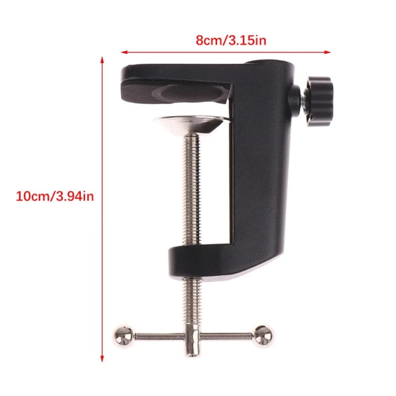Heavy Duty Boom Arm Desk Mount C Clamp For Microphone And Ring Light 1