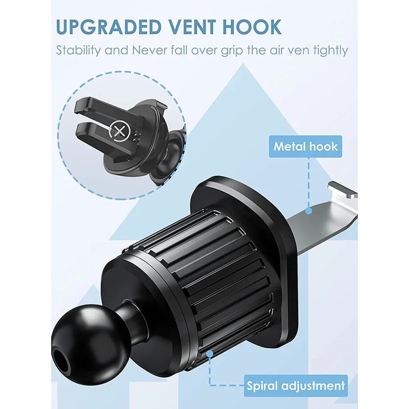 Gravity Car Phone Holder With Air Vent Hook Mount For Smartphones 1