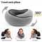 SnailStyle Memory Foam Travel Neck Pillow With Adjustable Support 0