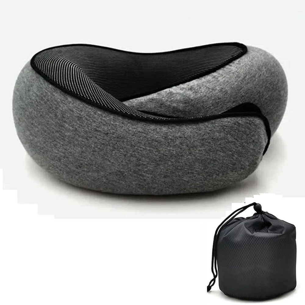 SnailStyle Memory Foam Travel Neck Pillow With Adjustable Support 7