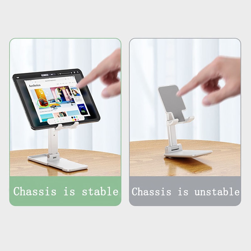 Adjustable Phone Stand For Desk And Tablet Holder Foldable Portable Stand For Streaming And Calls 4