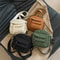 Corduroy Crossbody Bag Small Unisex Shoulder Bag for Daily Commute