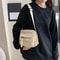 Corduroy Crossbody Bag Small Unisex Shoulder Bag for Daily Commute