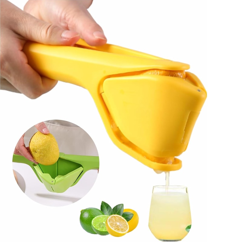 Manual Citrus Juicer Cup with Strainer Portable Lemon Squeezer and Orange Juicer
