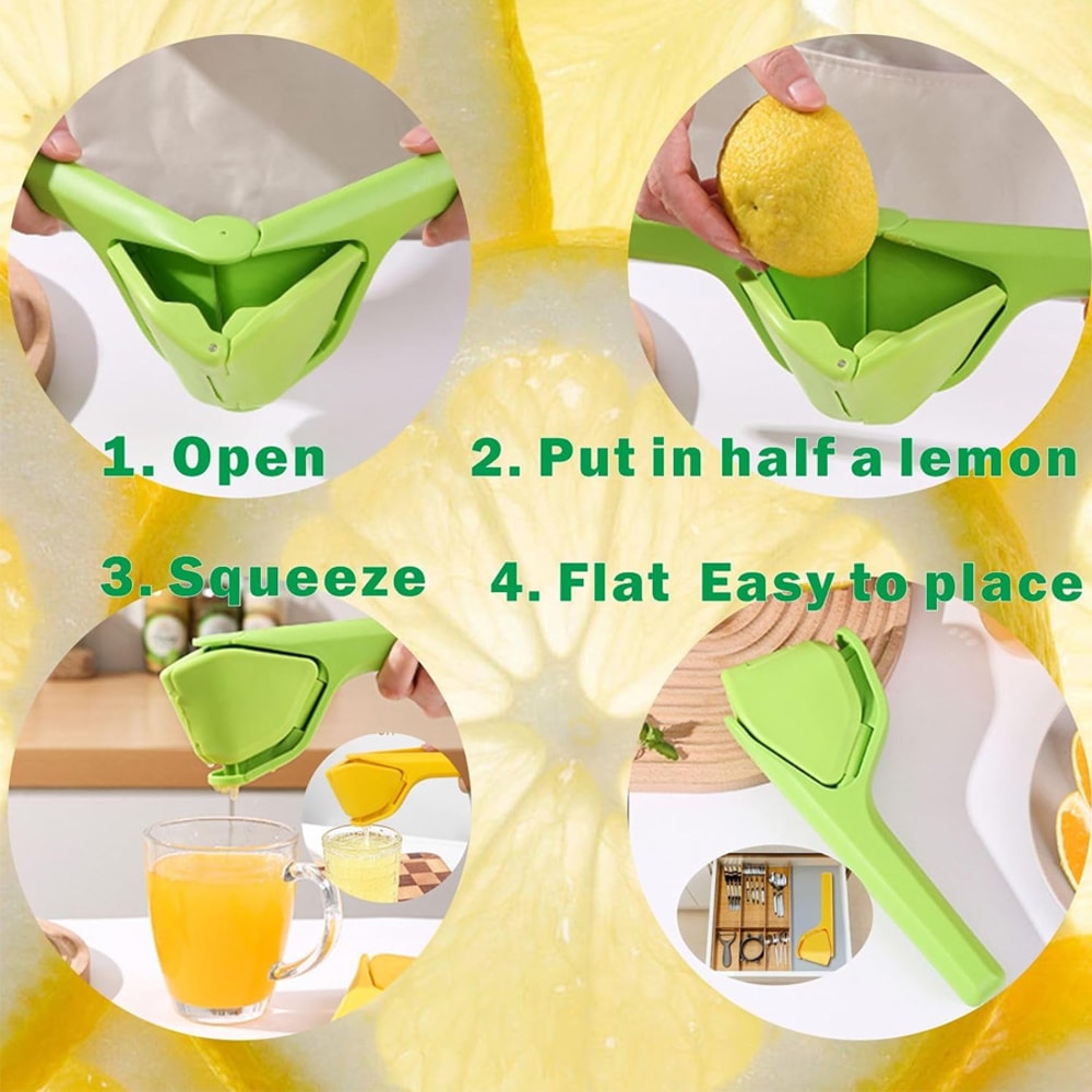 Manual Citrus Juicer Cup with Strainer Portable Lemon Squeezer and Orange Juicer