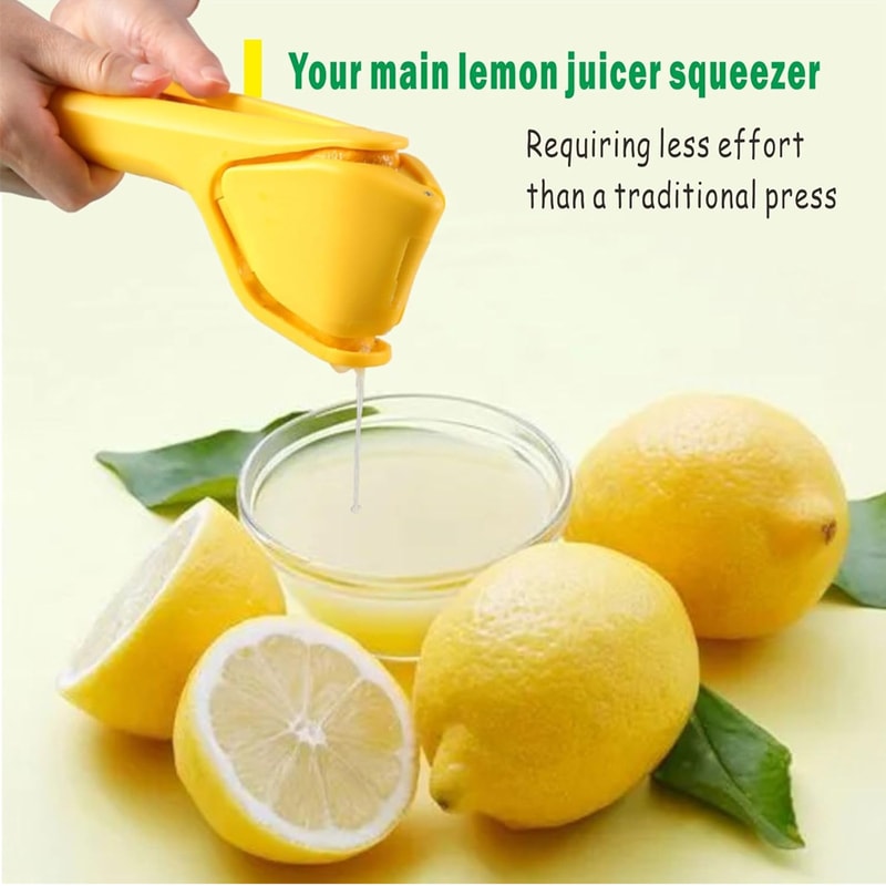 Manual Citrus Juicer Cup with Strainer Portable Lemon Squeezer and Orange Juicer
