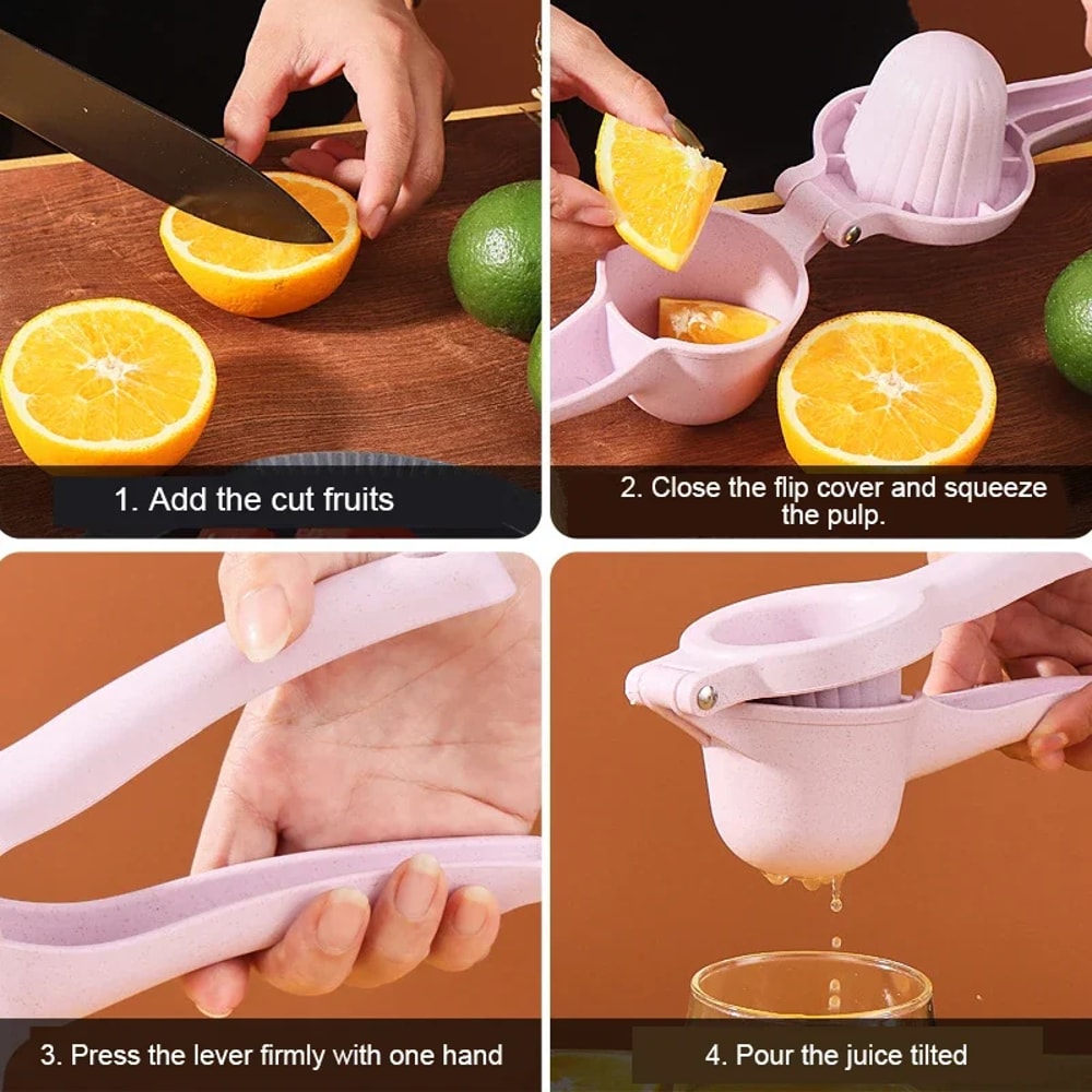 Easy Grip Manual Lemon Squeezer Cup For Fresh Citrus Juice 4