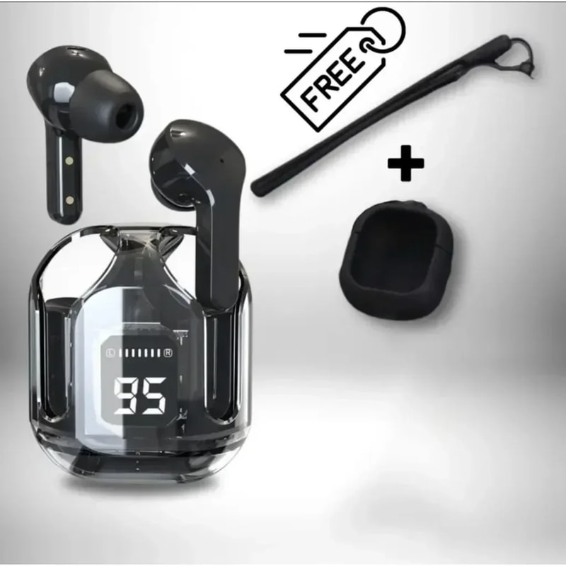 Bluetooth Earbuds Wireless Gaming Headsets Noise Cancelling Earphones with LED Display & Microphone for Sports and Gam