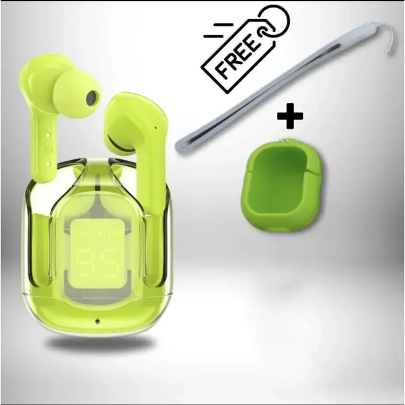 Bluetooth Earbuds Wireless Gaming Headsets Noise Cancelling Earphones with LED Display & Microphone for Sports and Gam