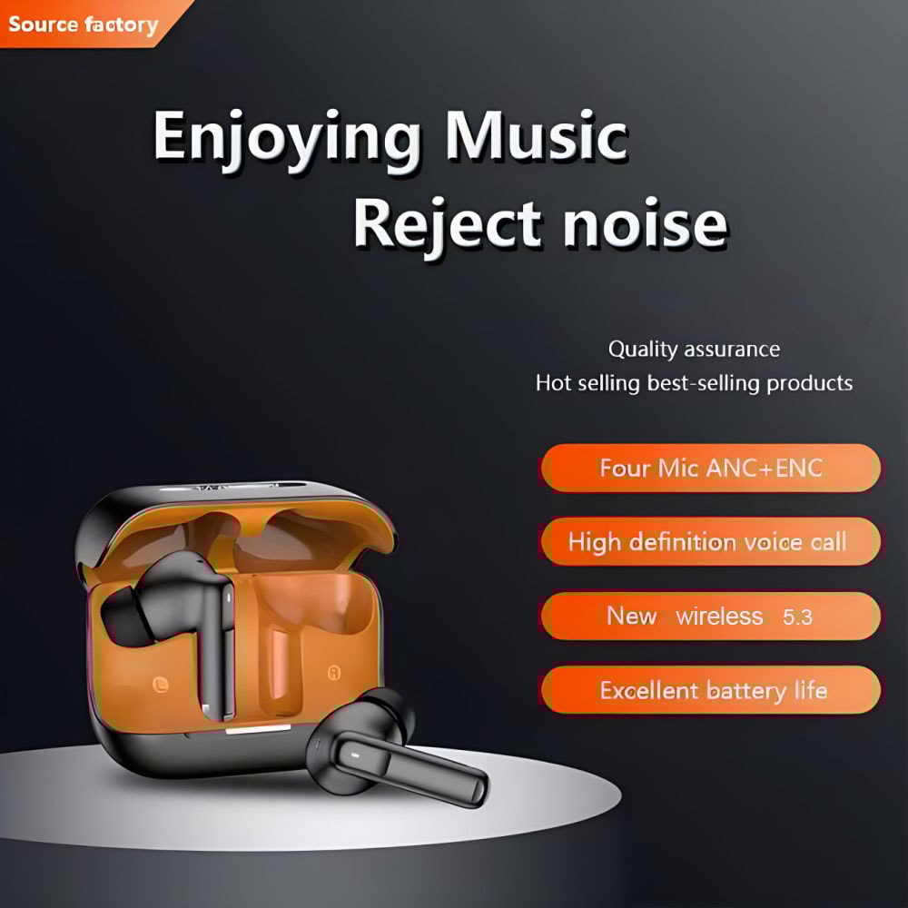 Pro Active Noise Cancelling Wireless Earbuds Advanced Bluetooth Headphones For Business Sports 3