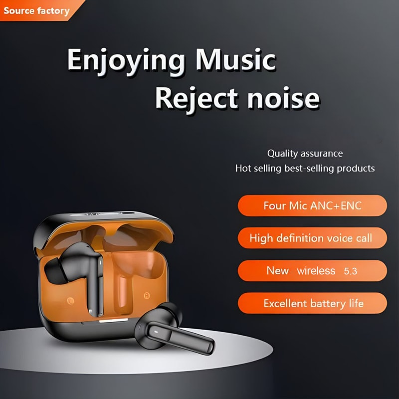 Pro Active Noise Cancelling Wireless Earbuds Advanced Bluetooth Headphones For Business Sports 3