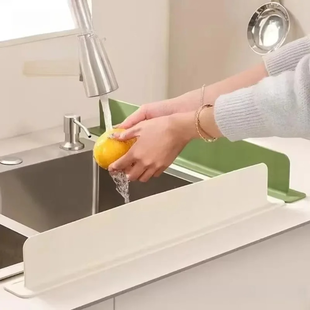 Silicone Sink Splash Guard for Kitchen and Bathroom Countertops