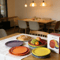 Rainbow Enamel Dinner Plates Set Colorful Round Decorative Tableware 3