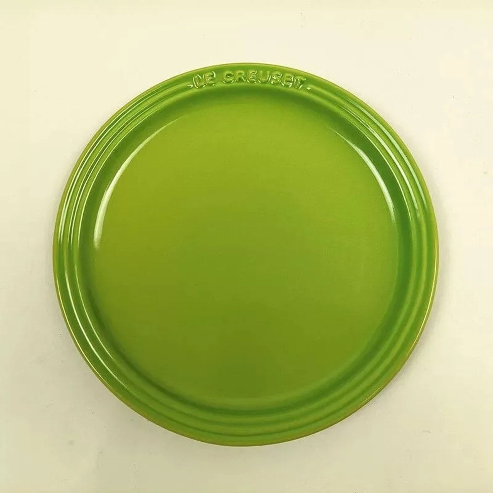 Rainbow Enamel Dinner Plates Set Colorful Round Decorative Tableware 5