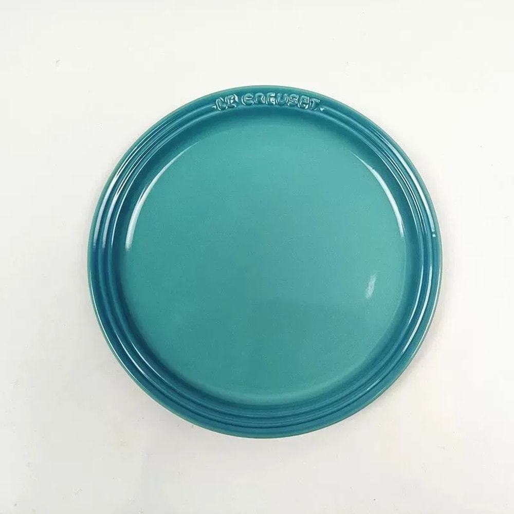 Rainbow Enamel Dinner Plates Set Colorful Round Decorative Tableware 7