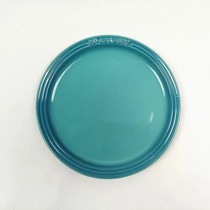 Rainbow Enamel Dinner Plates Set Colorful Round Decorative Tableware 7