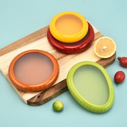 freshpod produce saver set for fridge avocado lemon onion tomato
