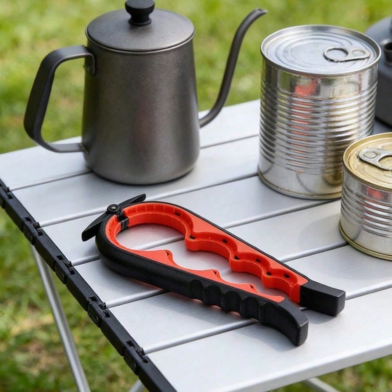 Ergonomic Bottle Opener with Non Slip Handle Multifunctional Portable Kitchen Bar Tool