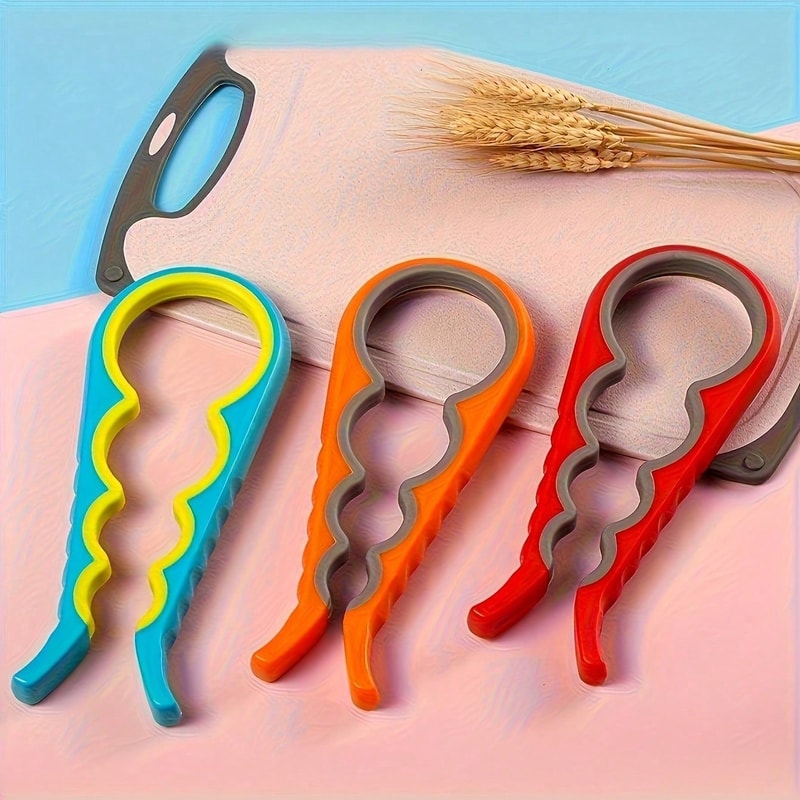 Ergonomic Bottle Opener with Non Slip Handle Multifunctional Portable Kitchen Bar Tool