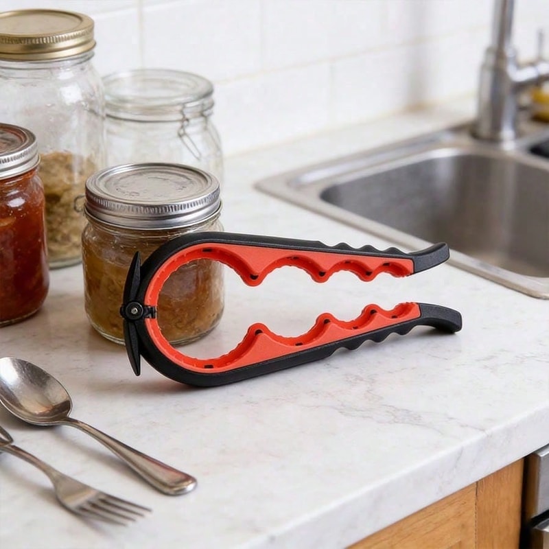 Ergonomic Bottle Opener with Non Slip Handle Multifunctional Portable Kitchen Bar Tool