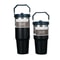 Insulated Stainless Steel Tumbler with Straw for Car and Travel