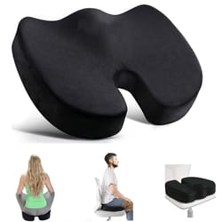 memory foam u shaped travel seat cushion for car office & chair support orthopedic massage pillow