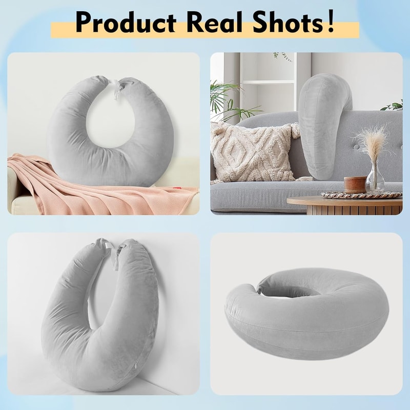 Portable Reading Gaming Pillow Soft Skin Friendly Arm Support For Desk Comfort 3