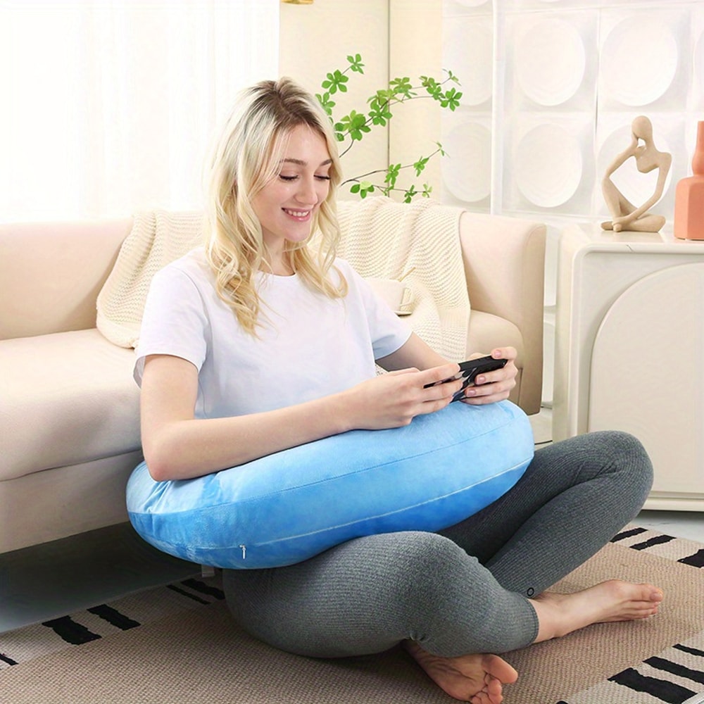 Portable Reading Gaming Pillow Soft Skin Friendly Arm Support For Desk Comfort 5