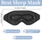 Adjustable Blackout Eye Mask Breathable Portable Sleep Mask for Travel and Home