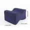 Soft Cotton Memory Foam Knee Pillow for Side Sleepers Back and Knee Pain Relief Support