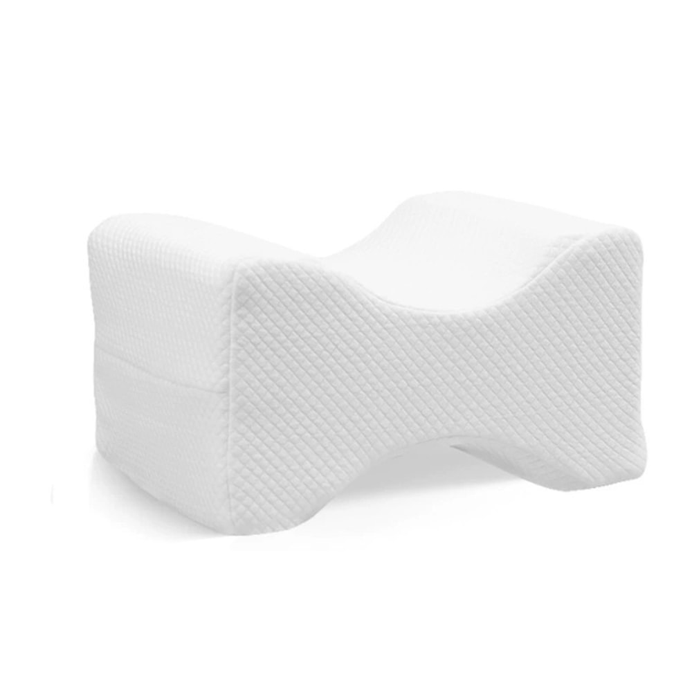 Soft Cotton Memory Foam Knee Pillow for Side Sleepers Back and Knee Pain Relief Support
