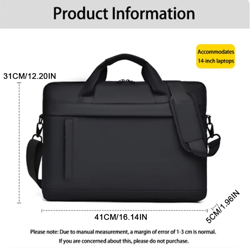 Mens Minimalist Briefcase Stylish Business Messenger Bag With Large Capacity Office Tote For Profes 2