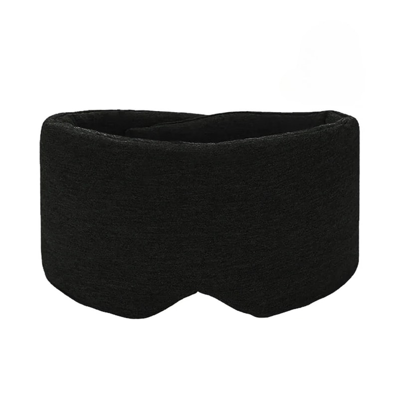 Handmade Cotton Blackout Sleep Mask for Side Sleepers Soft & Portable Eye Covers for Travel