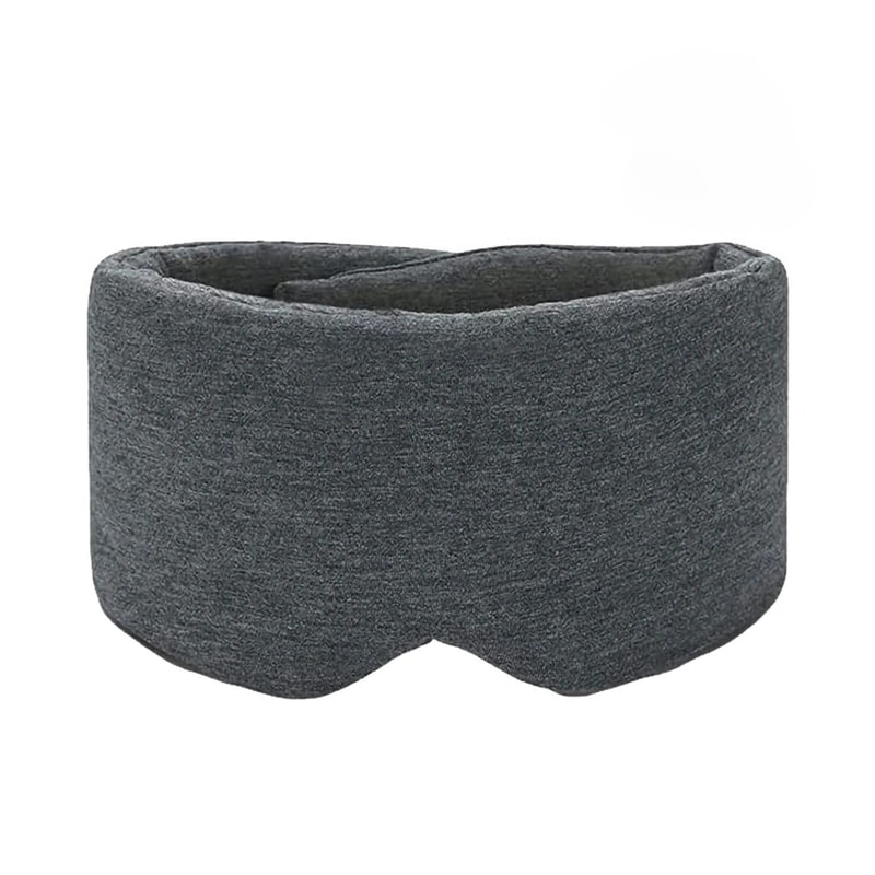 Handmade Cotton Blackout Sleep Mask for Side Sleepers Soft & Portable Eye Covers for Travel
